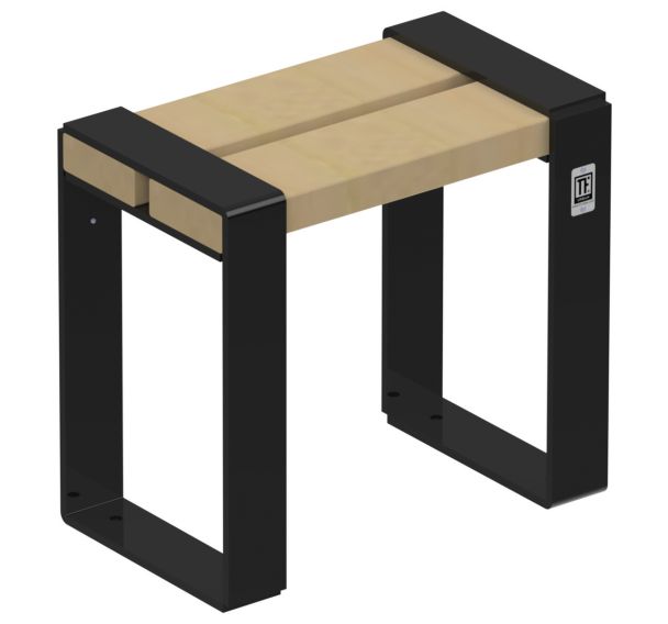 Tabouret Forézien enfant bois naturel acier Tolerie Forezienne
