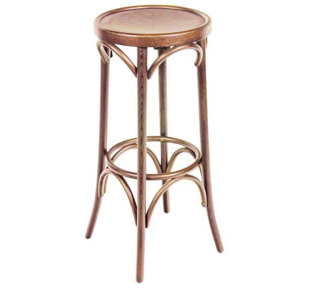 Tabouret Morzine II structure hêtre massif assise bois Stamp
