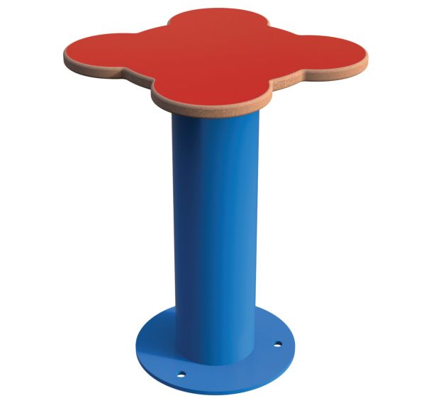 Tabouret NINOU fleur 30 cm HPL/structure métal - BUTON DESIGN