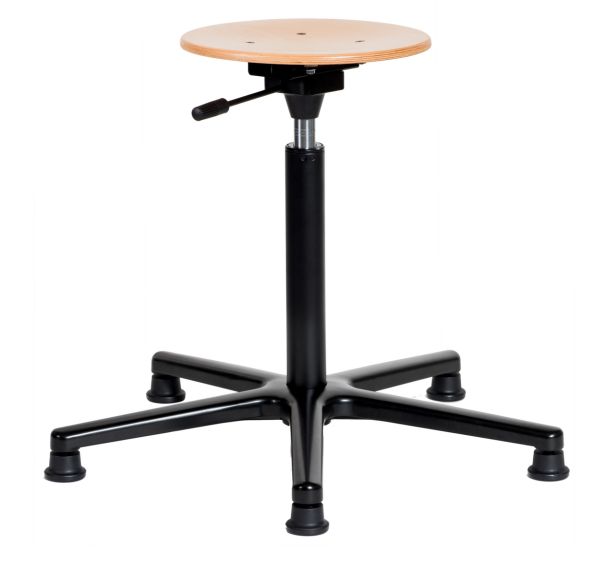 Tabouret Natur assise réglable basse sur patins