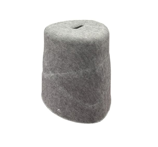 Lot 3 tabourets Nimbo en P.E.T gris