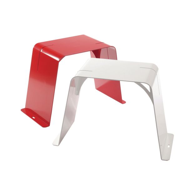 Tabouret PikNik rouge ou blanc Tolerie Forezienne