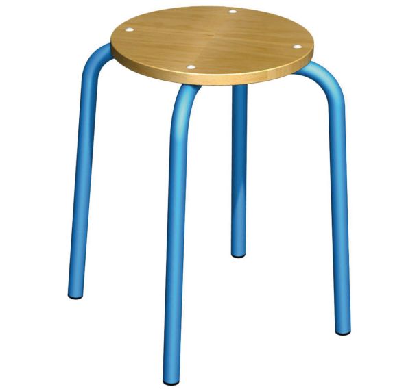 Tabouret assise ronde