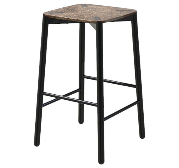 Tabouret de bar Newport hauteur 65 cm balt/acier - EA Instead