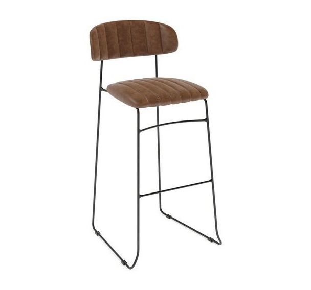 Tabouret empilable MUNDO simili cuir