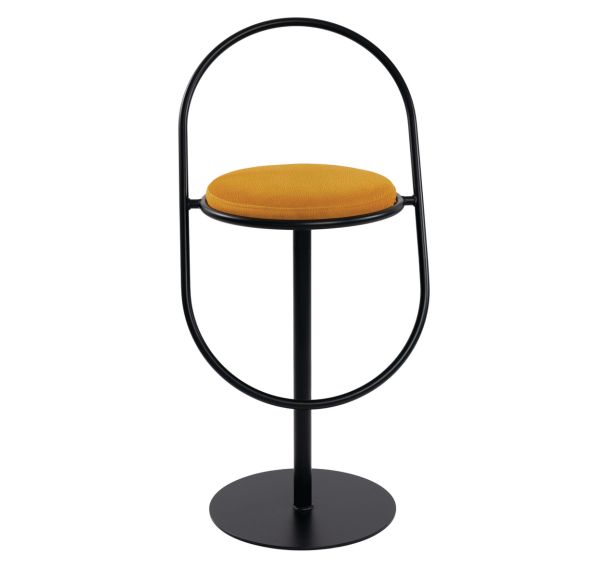 Tabouret haut Sat assise simili-cuir Meet By Paperflow