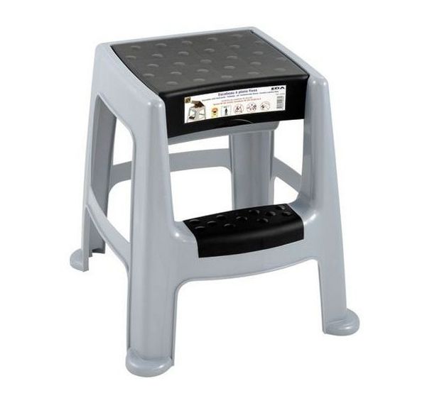 Tabouret marchepied - Gris/Noir