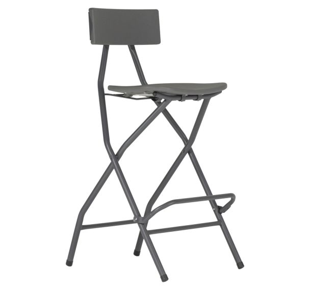 Tabouret pliant Alvarstool - gris bleuté