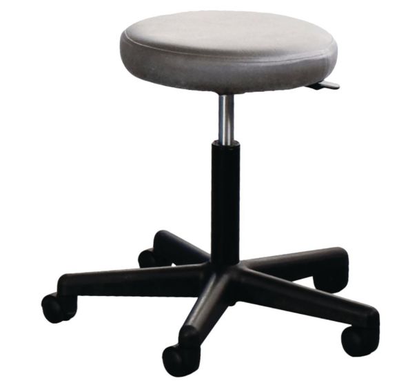 Tabouret réglable 5 roulettes pieds plastique Holtex