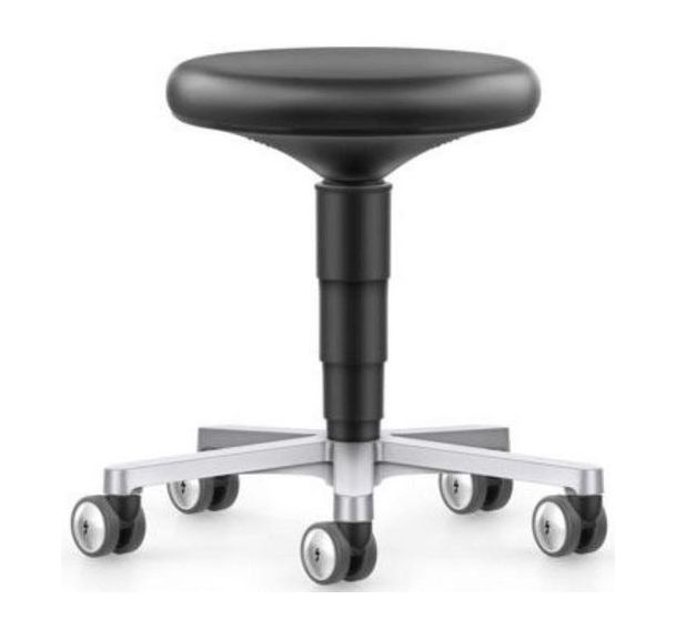 Tabouret salles blanches sur roulettes - BIMOS