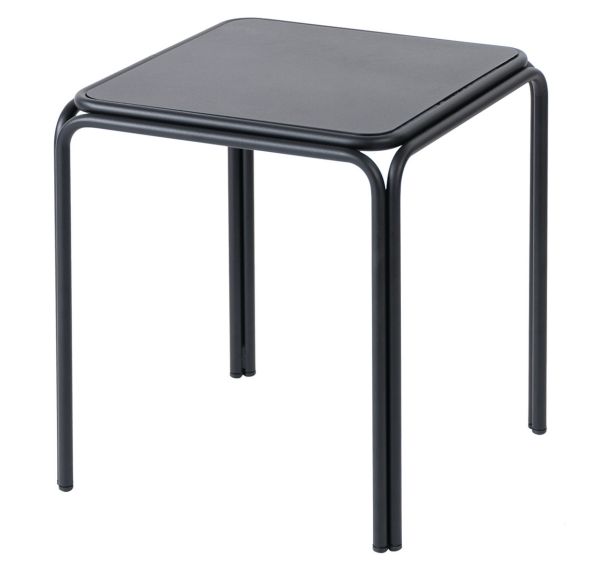 Tabourets bas Bistrot assise métal noir