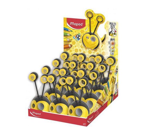 Taille crayon Croc Croc universel 2 trous + 2 adaptateurs