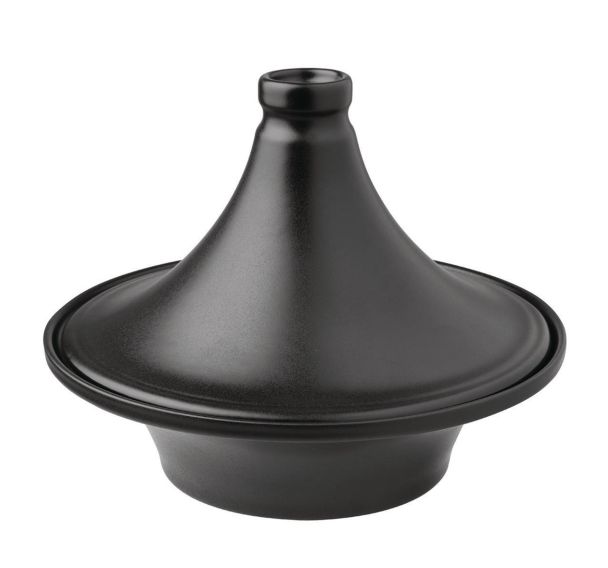 Tajine avec couvercle en grès ø22 cm 100cl noir-Blastone