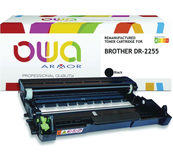 Tambour remanufacturé Brother DR2255 - Noir
