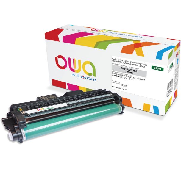 Tambour remanufacturé CANON 729 BK - HP CE314A - OWA