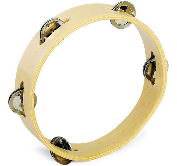 Tambourin avec cymbalettes sans peau