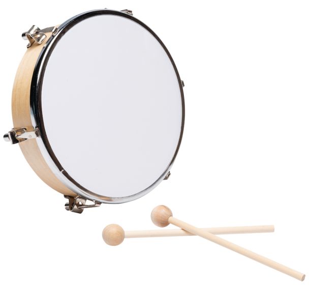 Tambourin peau synthetique 20 cm-Fuzeau
