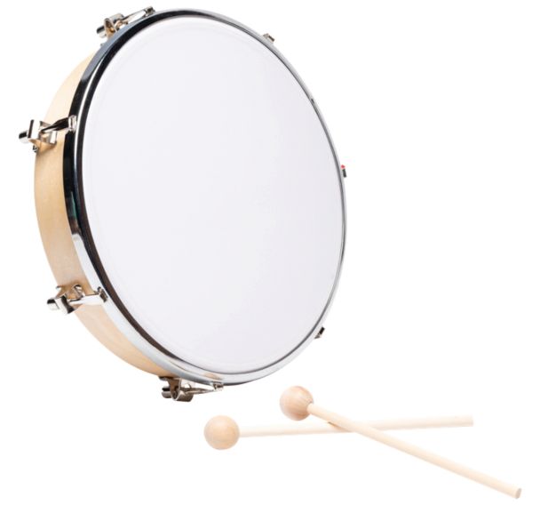 Tambourin peau synthetique 25 cm-Fuzeau