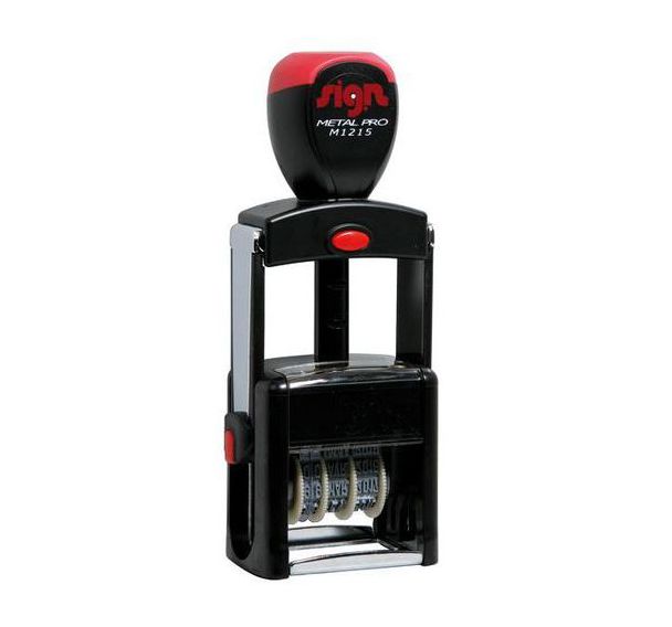 Tampon dateur encrage automatique 4 mm