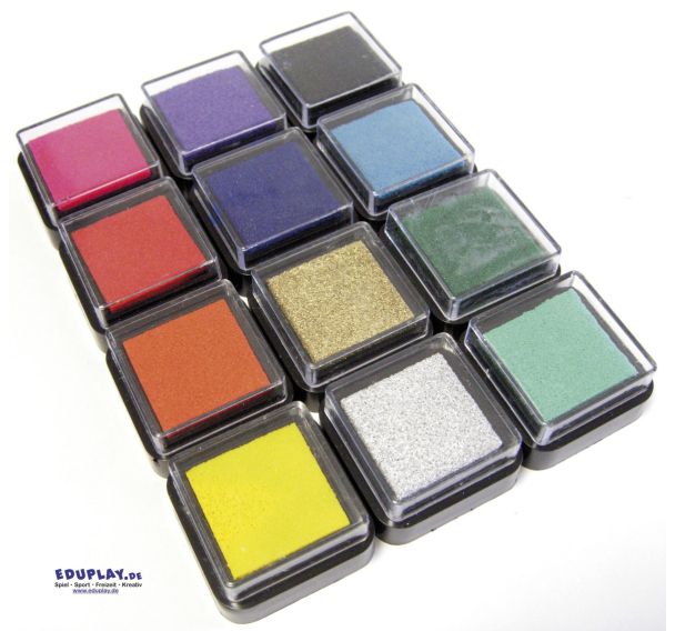Tampon encreur mini 12 couleurs
