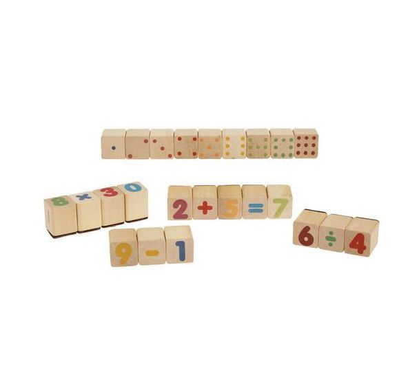 Tampons bois mathématiques (24 pièces)