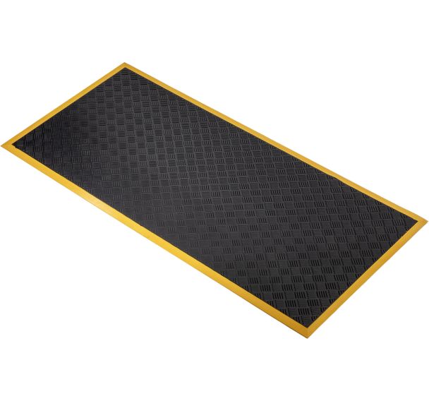 Tapis Antidérapant-0.9mx1.8m-Noir / Jaune