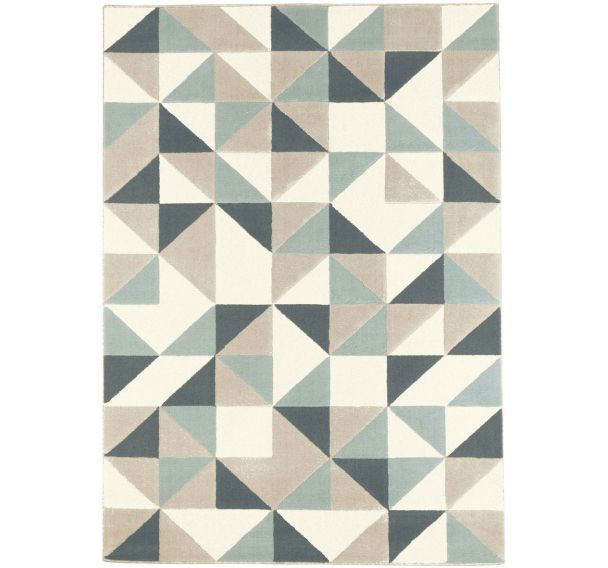 Tapis Canvas 120 x170 cm géométrique multicouleur modèle A