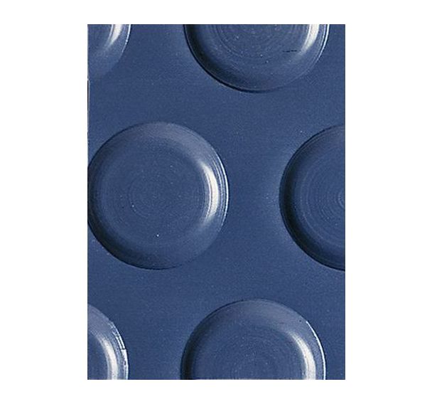Tapis à pastilles PVC - Pastilles épaisses - Au mètre linéaire Bleu