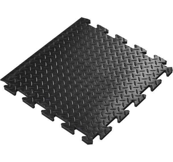 Tapis anti-fatigue Deckplate connect - Bords-50cmx50cm-Noir