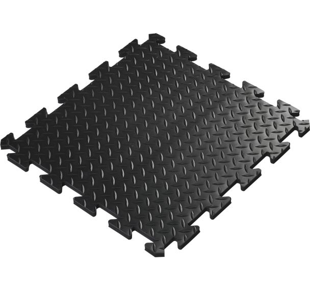 Tapis anti-fatigue Deckplate connect - Milieu-50cmx50cm-Noir