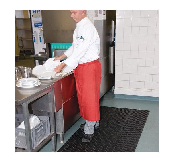 Tapis antidérapant réversible et perforé pour le drainage - Notrax