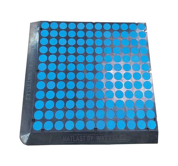Tapis antifatigue Matlast - Milieu sec/humide huileux - 2 bords - Wattelez