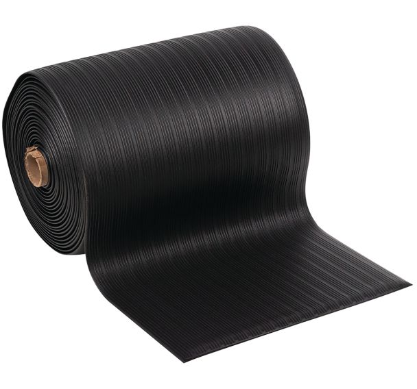 Tapis antifatigue ergonomique - Surface striée - En rouleau - Manutan Expert