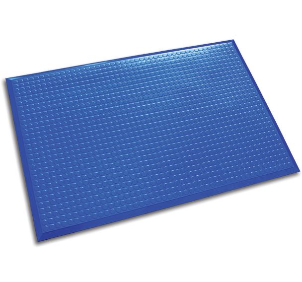 Tapis antifatigue lisse tout environnement Infinity - Bleu - Ergomat