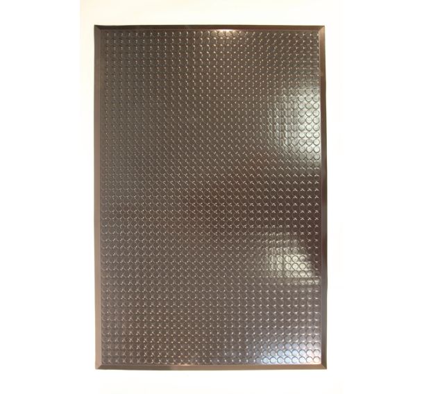 Tapis antifatigue lisse tout environnement Infinity - Noir - Ergomat