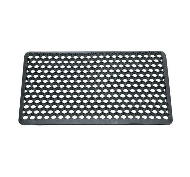 Tapis caillebotis hexagone à bords biseautés