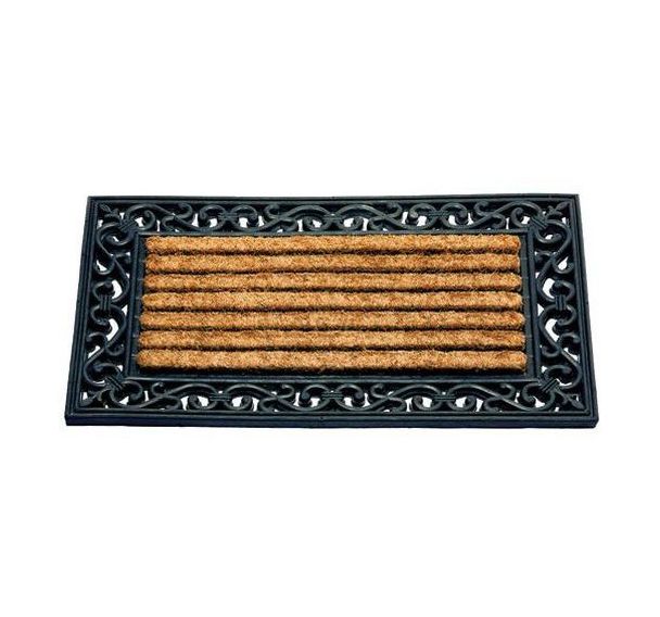 Tapis coco coral rectangulaire