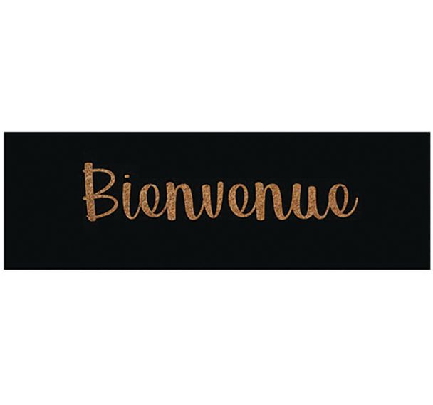 Tapis coco naturel marche 25x75cm épaiss.15mm bienvenue noi