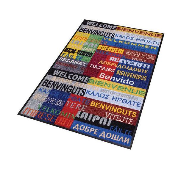 Tapis d'entrée décoratif zone de trafic peu intense New Welcome - Notrax
