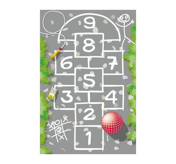 Tapis de jeu 'la marelle'