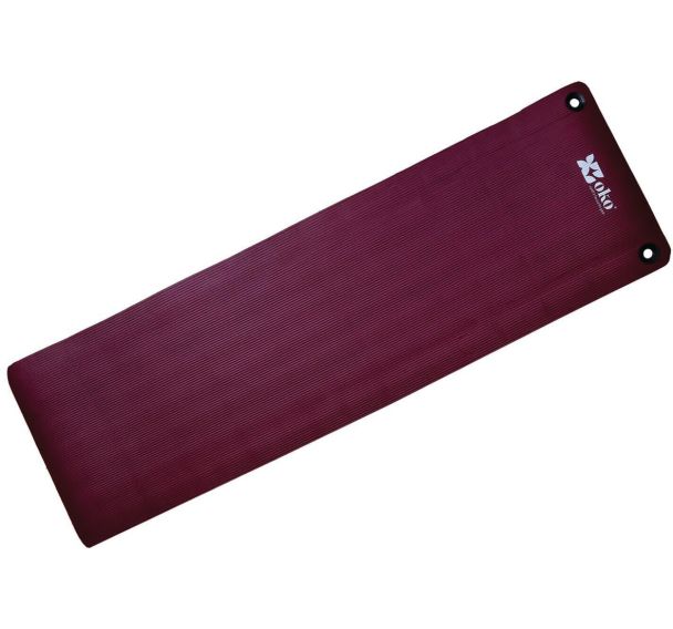 Tapis de yoga OKO - Rose (avec oeillets)
