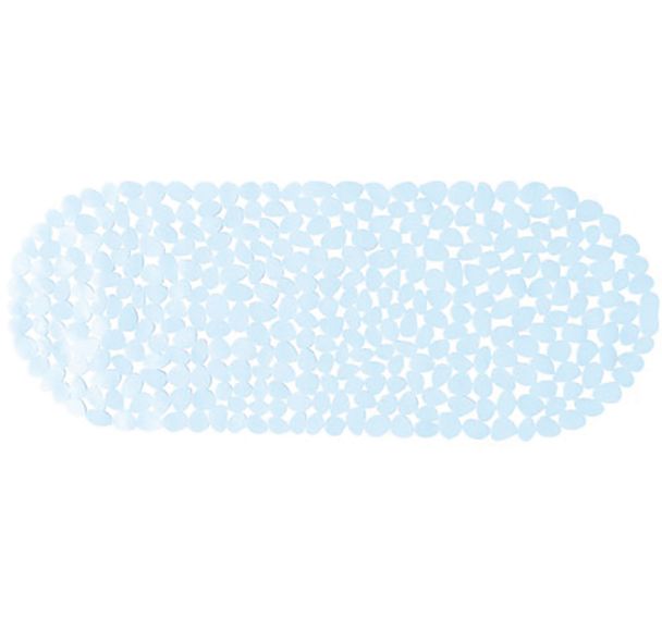 Tapis fond baignoire 99x39 galet transparent