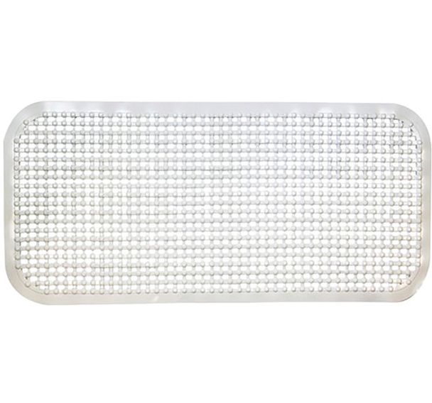 Tapis fond de baignoire 36x72cm classique blanc