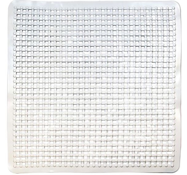 Tapis fond de douche 52x52cm classique blanc