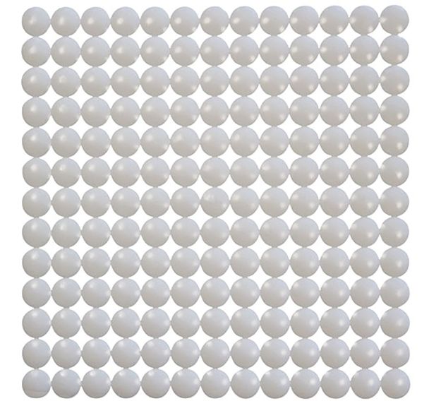 Tapis fond évier bulles blanc