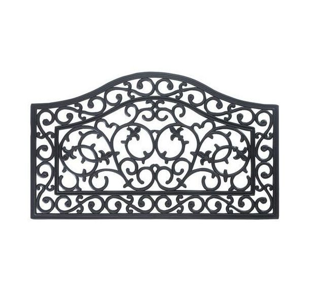 Tapis grille caoutchouc imitation fonte - 45x75cm