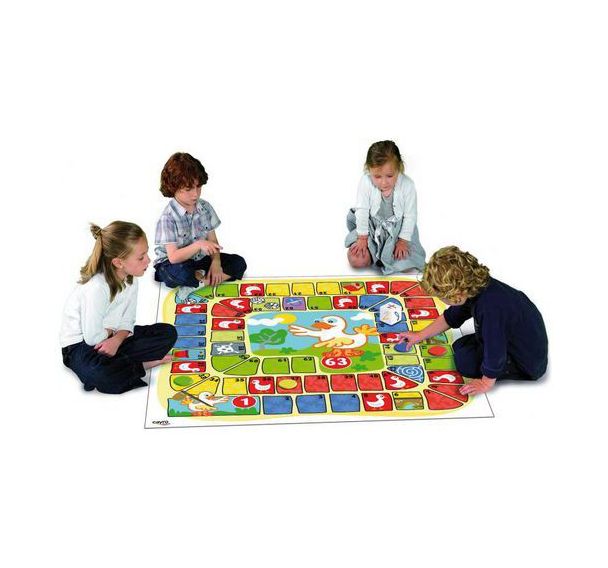 Tapis jeu de l'oie en plastique