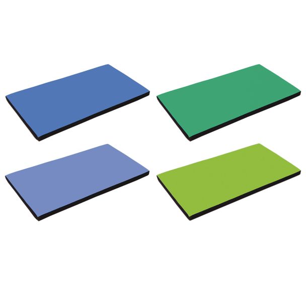 Tapis modulables bleu et vert