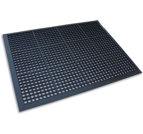 Tapis ultra résistant perforé pour milieu chimique Industry - Ergomat