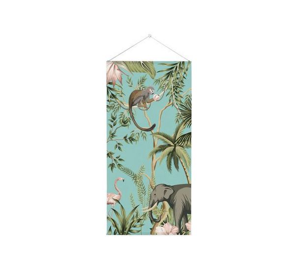 Tapisserie Murale Coin Enfants Animaux Tropicaux - Showdown Displays